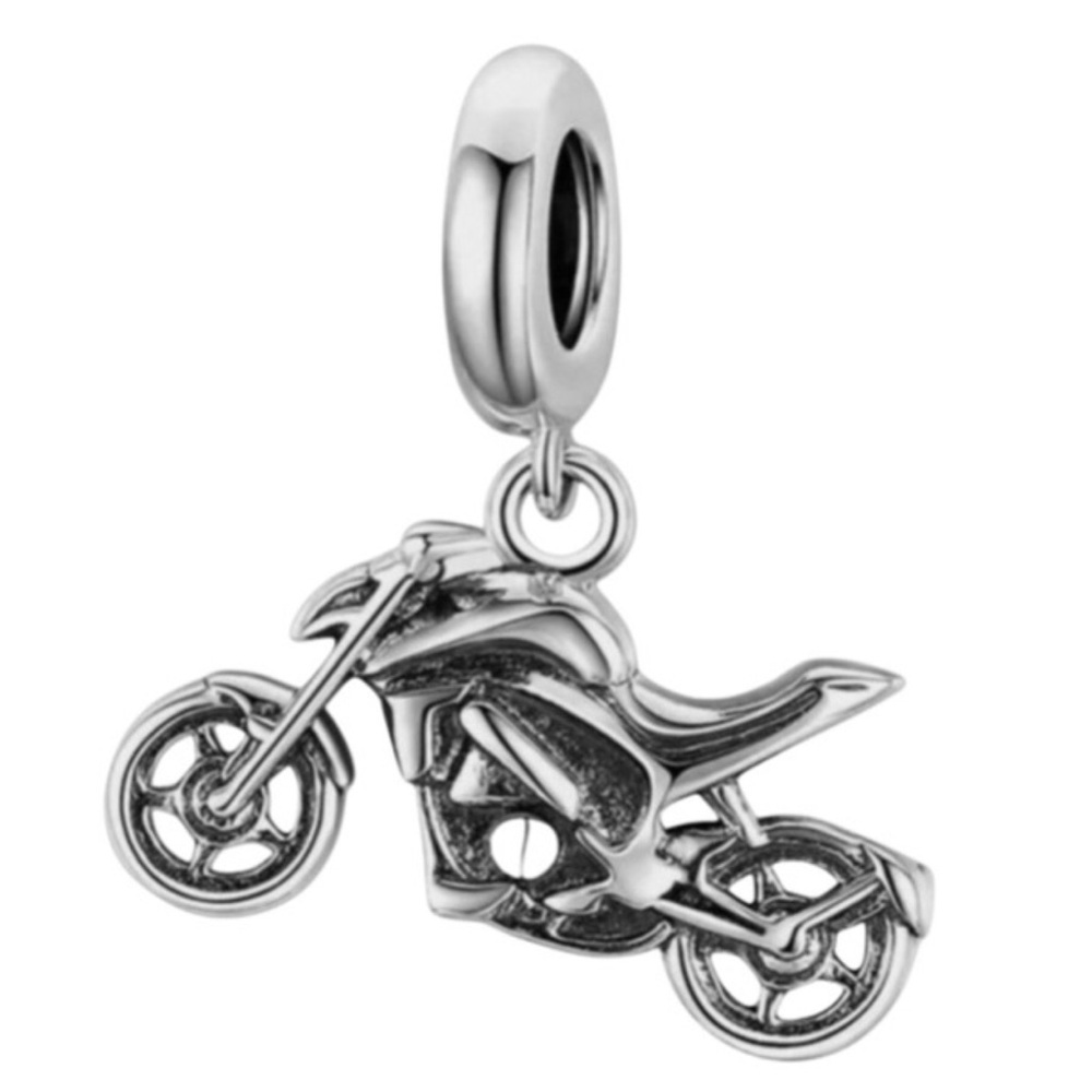 S925 Motorcycle Sports Bike Charm Pandora Style